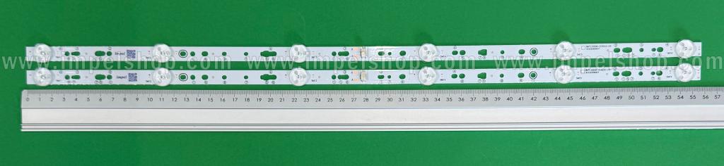 Led backlight strip for tv  DEXP 32" set 2pcs x BMTC32D06-ZC62AG-03 2020-07-09 30332006007 MX320M26 , 6LED , 558MM , 3V ,