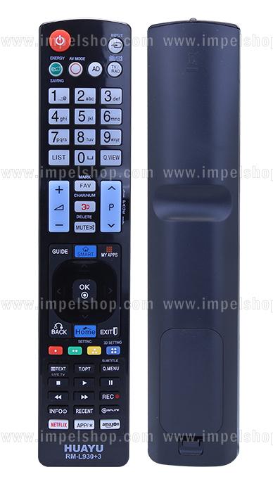 LG SMART TV Remote Control RM-L930+3 - HUAYU replacement , Netflix Amazon,