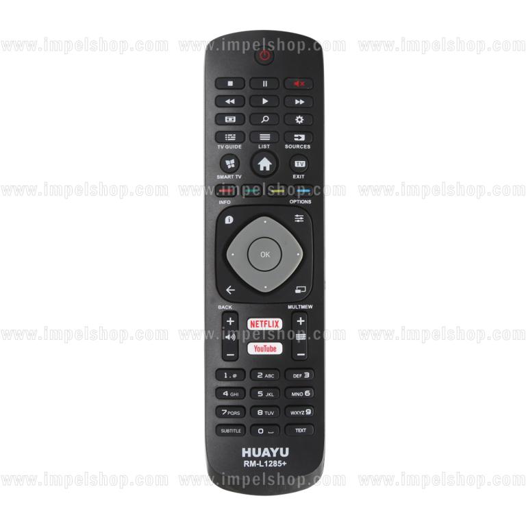 PHILIPS SMART TV Remote Control RM-L1285+ - HUAYU replacement , Netflix Youtube ,