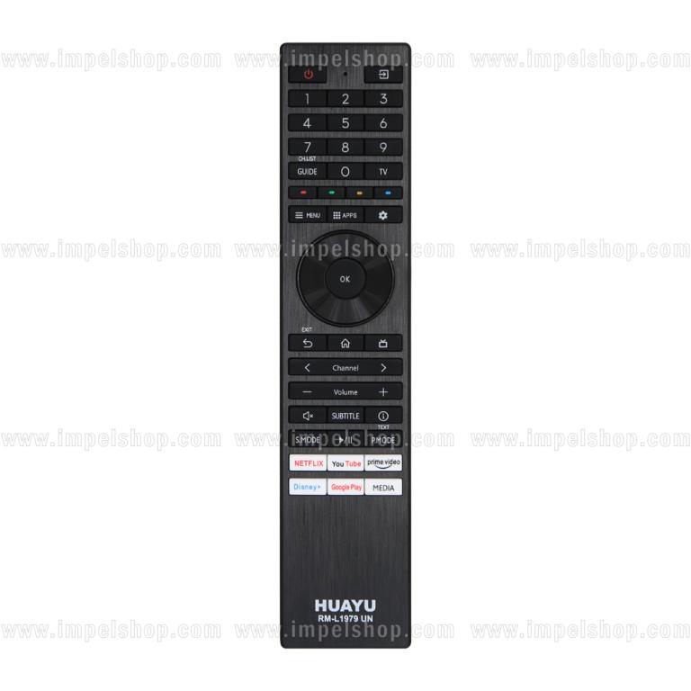 TOSHIBA SMART TV Remote Control RM-L1979 UN - HUAYU replacement , Netflix Youtube Prime Video Google Play Disney+ ,