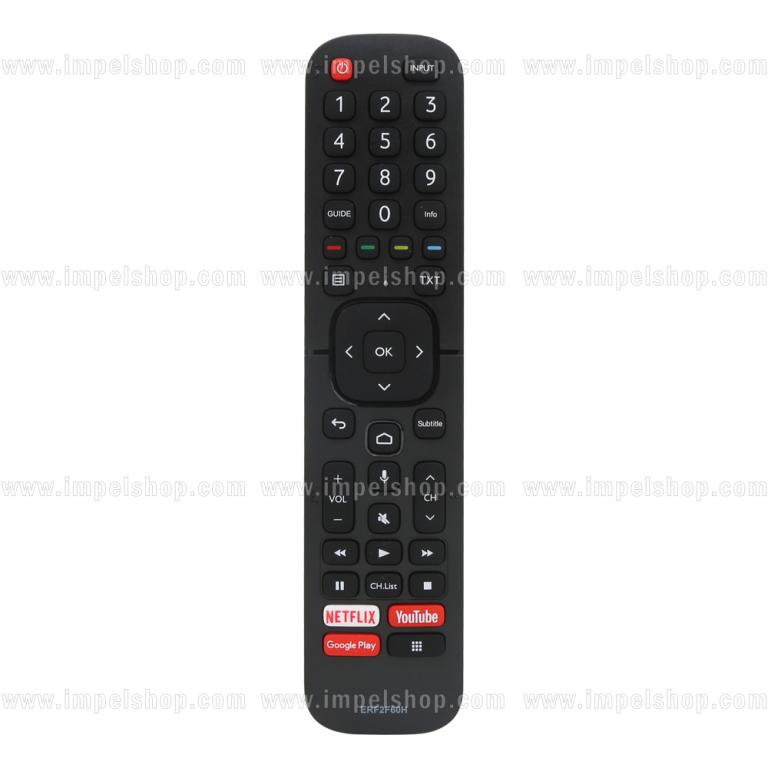 HISENSE voice SMART TV Remote Control EERF2F60H - HUAYU replacement , Netflix Youtube Google Play ,