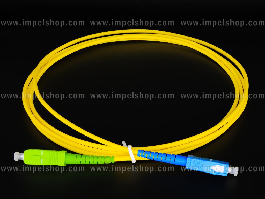 Patchcord SM G652D, Simplex, 3.0mm, SC/APC - SC/UPC, 2m