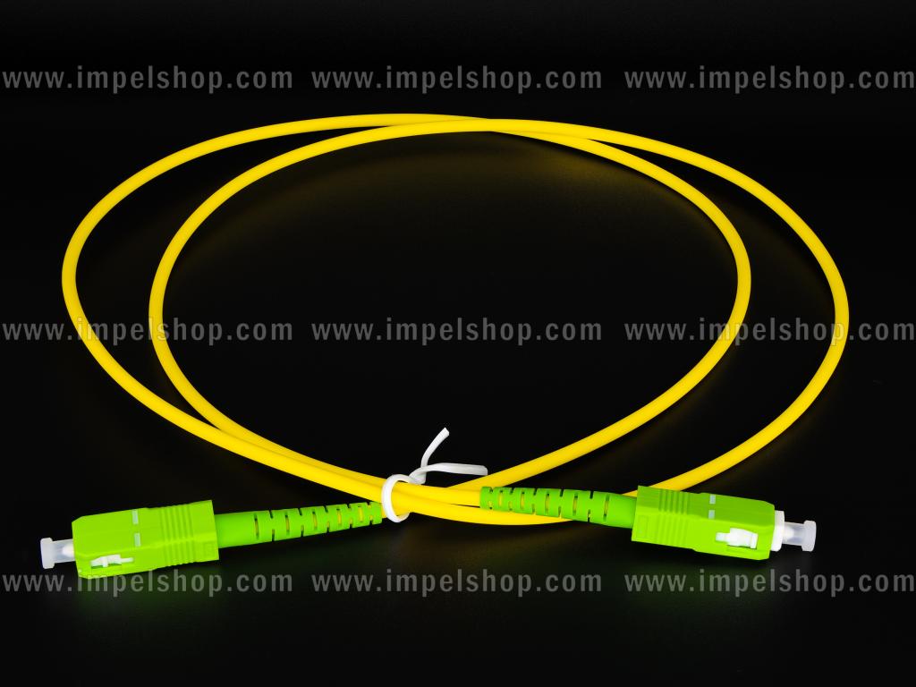 Patchcord SM G652D, Simplex, 3.0mm, SC/APC - SC/APC, 1m