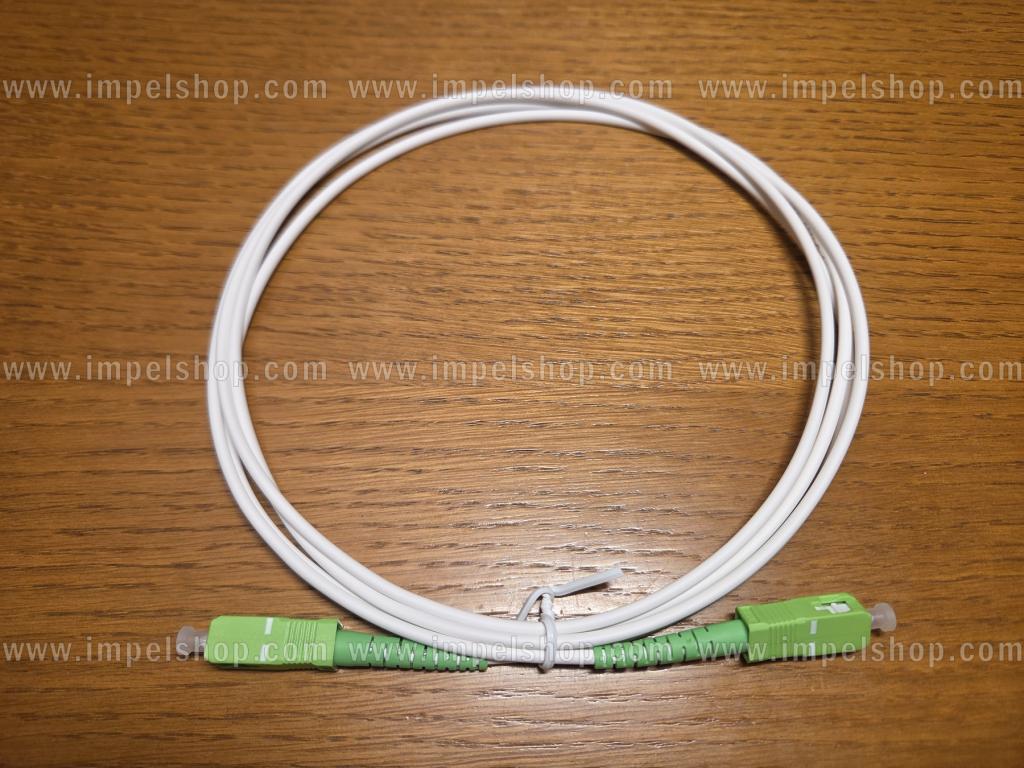 Patchcord SM G657B3, Simplex, 3.0mm, SC/APC - SC/APC, 2m