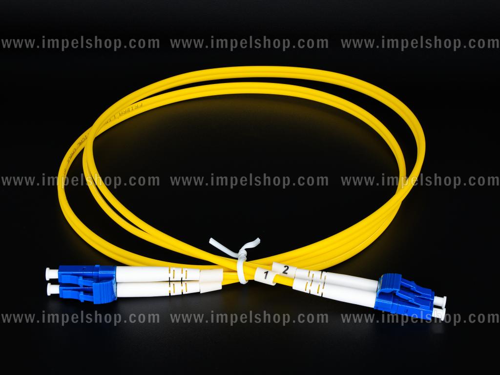Patchcord SM G652D, Duplex, 3.0mm, LC/PC - LC/UPC, 1m
