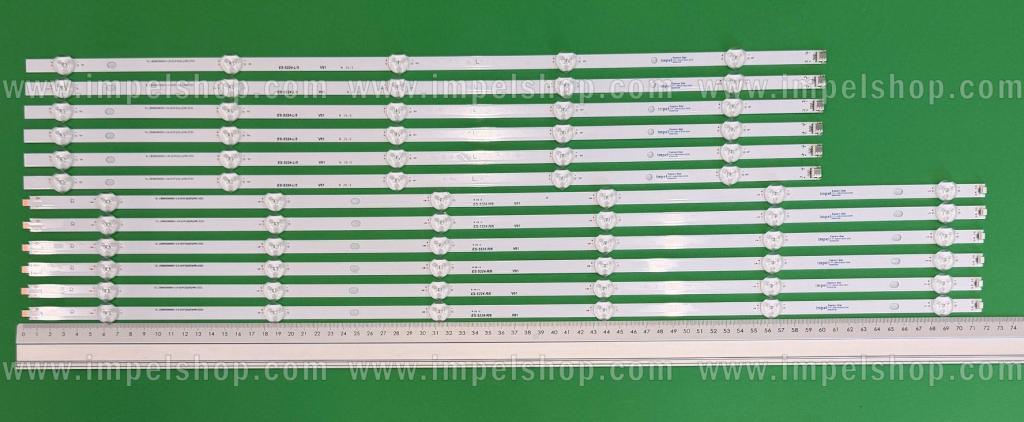 Led backlight strip for tv  PHILIPS 65" set 12pcs , 6pcs x LBM650M0601-LN-2(HF)(0)(R)(HR) , 6led , 718mm , 3v & 6pcs x LBM650M0501-LM-2(HF)(0)(L)(HR) , 5led , 596mm , 3v , replacement 705TLB65B33LBP01EA ,