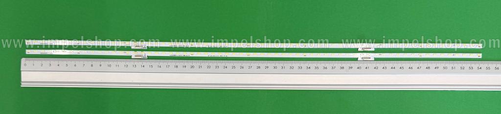 Led backlight strip for tv HISENSE 50" set 2pcs X JL.E50088414-003CS-R8N-M-HF , 541MM , 64LED , 6V ,