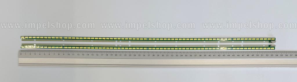 Led backlight strip for tv LG 49" set 2 pcs , 1pcs X 49" V15 EV FHD REV 0.2 6 L-Type 6916L-1997A & 1pcs X 49" V15 EV FHD REV 0.2 6 R-Type 6916L-1998A , 66LED , 537MM , 3V ,