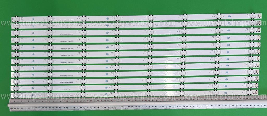 Led backlight strip for tv  PANASONIC 65" set 12pcs X SVM650A99_8LED_REV00_180309 , 8LED , 712MM , 3V ,