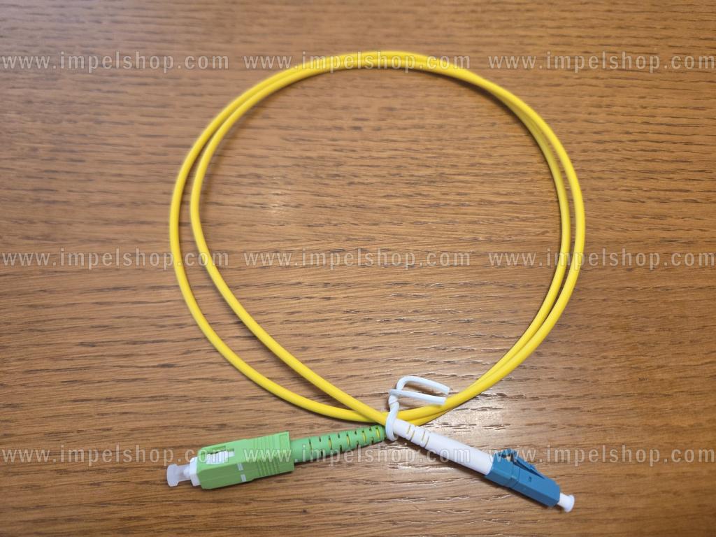 Patchcord SM G652D, Simplex, 3.0mm, SC/APC - LC/UPC, 1m