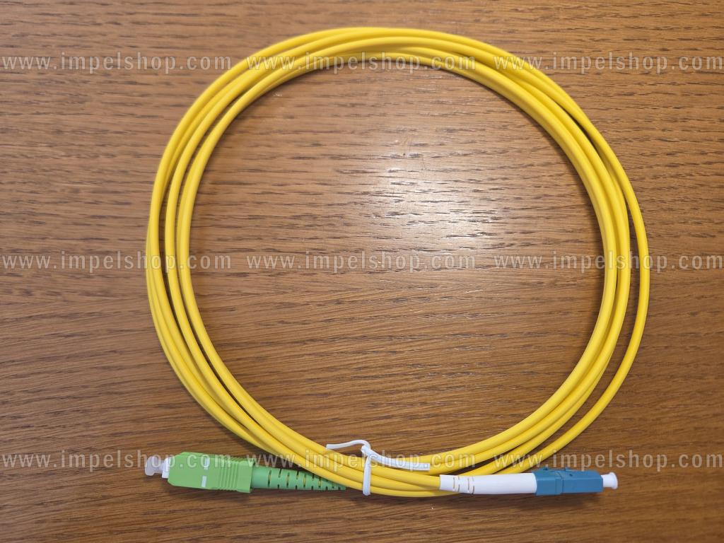 Patchcord SM G652D, Simplex, 3.0mm, SC/APC - LC/UPC, 3m