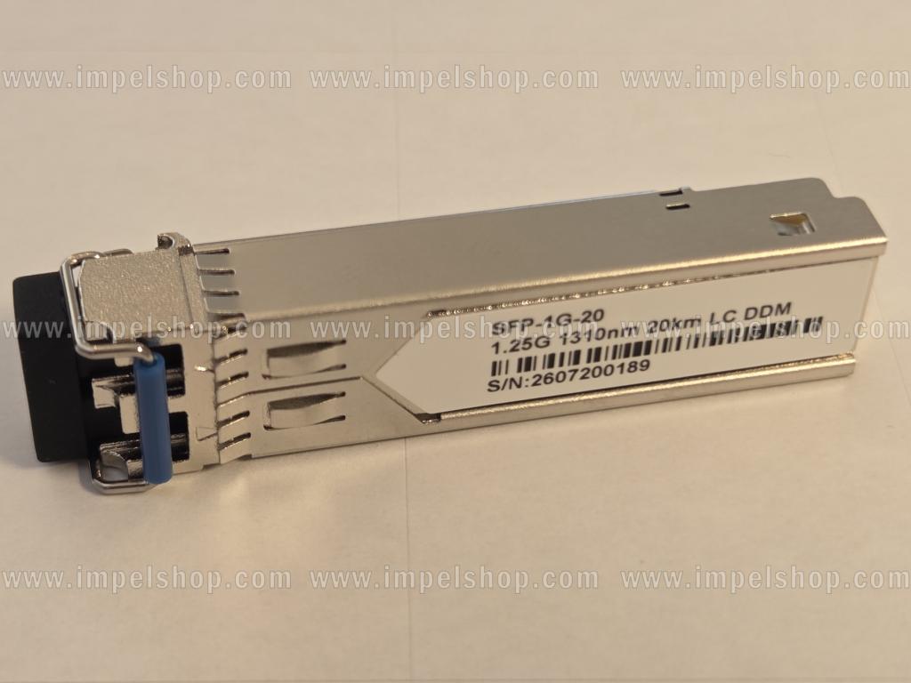 Transceiver 1.25G SFP, Dual, SMF 2xLC, 20km, Tx1310nm, CISCO compatible