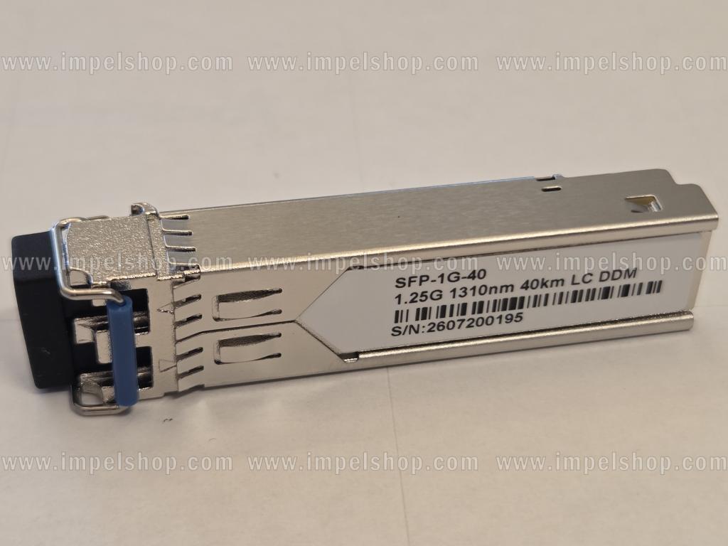 Transceiver 1.25G SFP, Dual, SMF 2xLC, 40km, Tx1310nm, CISCO compatible