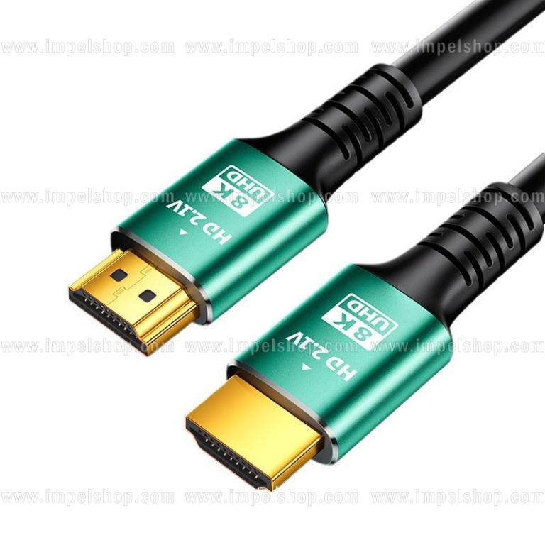HDMI 2.1 8K 60Hz High Speed HDMI–HDMI PVC Cable  – 1,5 m , black color ,