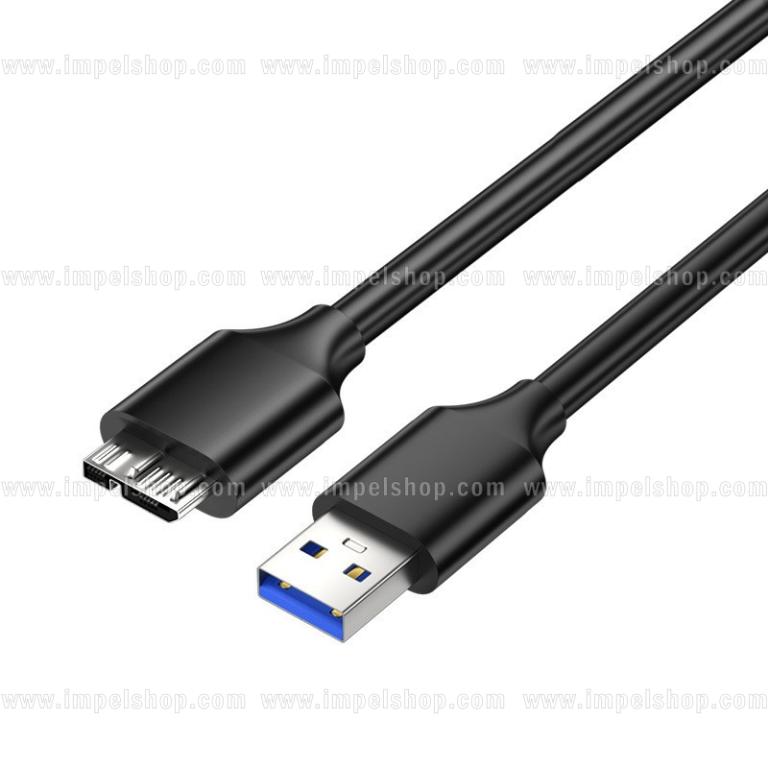 USB 3.0 A – Micro-B 3.0 5Gbps Cable  – 0,3 m , USB 3.2 Gen 1 , black color ,
