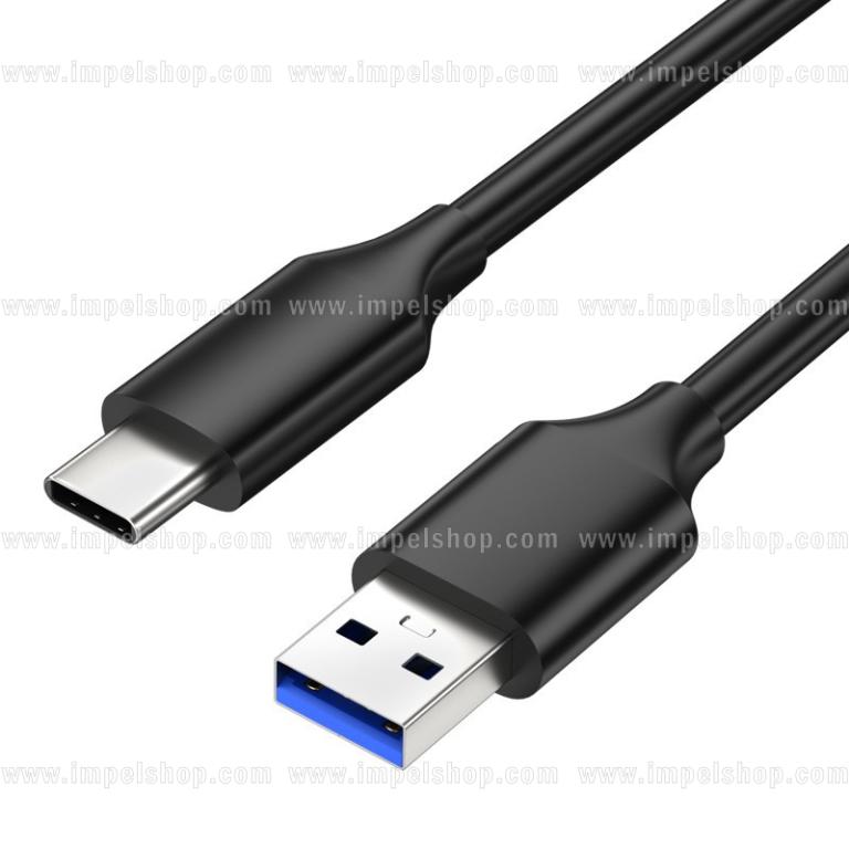 USB-A – USB-C 10Gbps Cable  – 0,3 m , USB 3.2 Gen 2 , black color ,