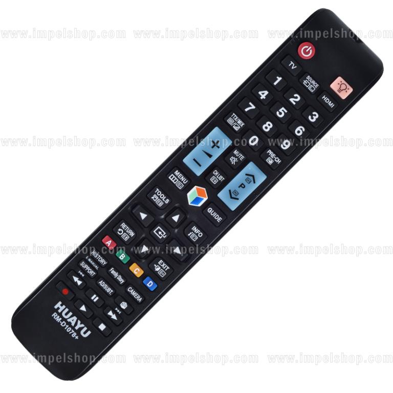 SAMSUNG SMART TV Remote Control RM-D1078+ - HUAYU Replacement Remote Control, SMART HUB, GUIDE, e-Manual, Family Story, Camera, AD/SUBT ,