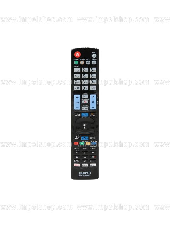 LG SMART TV Remote Control RM-L999+3 - HUAYU Replacement, Netflix, Prime Video, My Apps, Smart TV, 3D