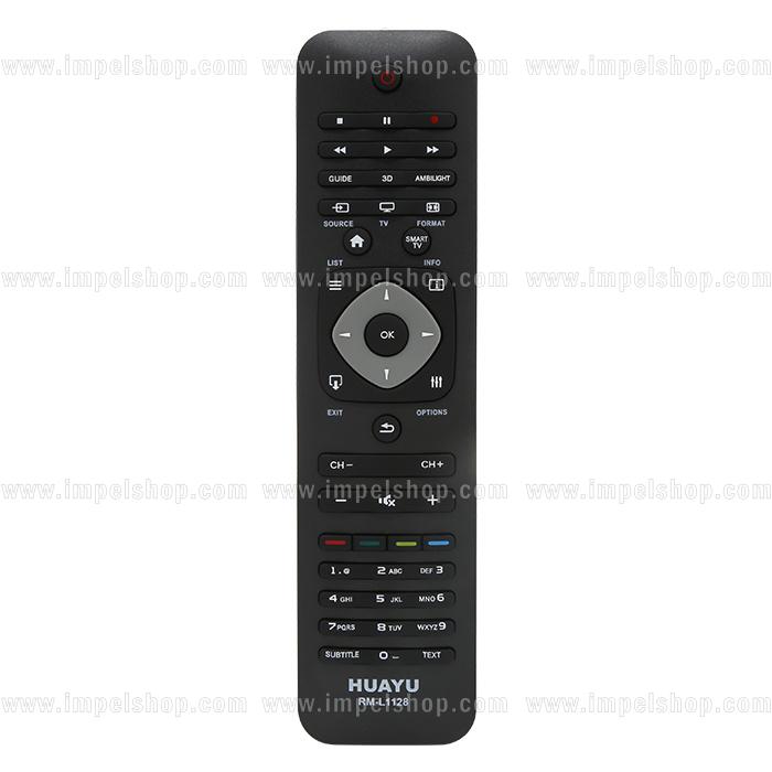 PHILIPS SMART TV Remote Control RM-L1128 - HUAYU Replacement Remote Control, HOME, GUIDE, 3D, Ambilight ,