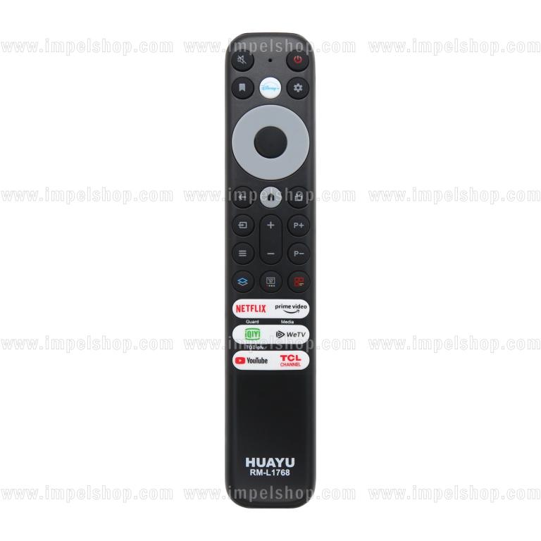 TCL SMART TV Remote Control RM-L1768 - HUAYU Replacement Remote Control, Disney+, Netflix, Prime Video, iQIYI, WeTV, YouTube, TCL Channel ,