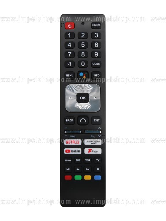 SHARP Voice SMART TV Remote Control SH-V12 - HUAYU Replacement, Netflix, Prime Video, YouTube, Google Play, Voice Control
