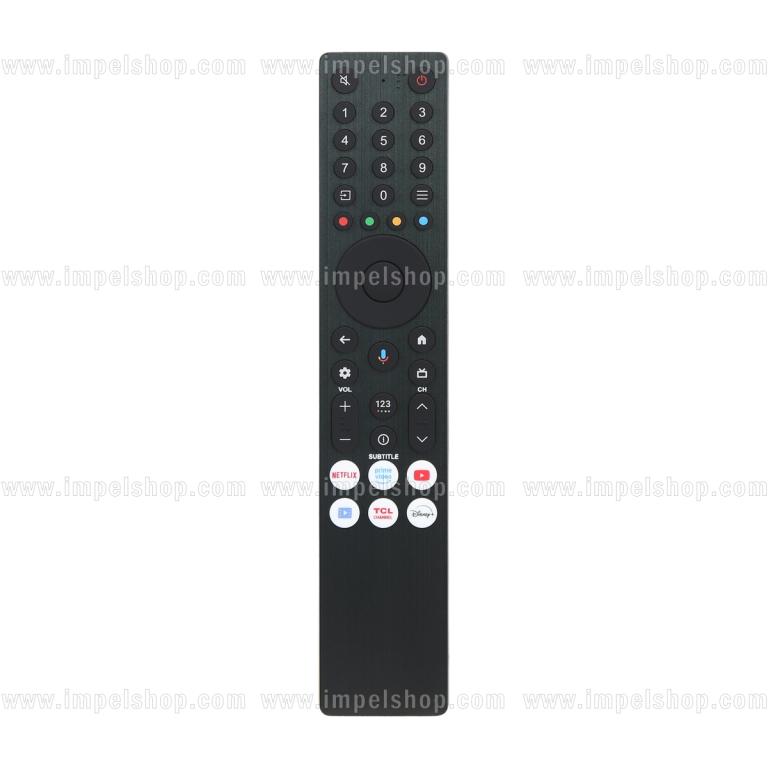 TCL voice SMART TV Remote Control RC833A FMB1 - HUAYU Replacement Remote Control, Netflix, Prime Video, YouTube, Media, TCL Channel, Disney+, Voice ,