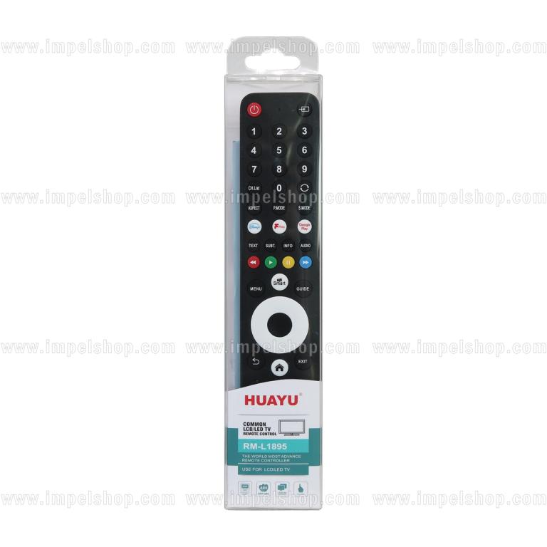LED TV Universal SMART TV Remote Control RM-L1895 - HUAYU Replacement Remote Control, Disney+, F Play, Google Play, Netflix, YouTube, Rakuten TV, Prime Video ,