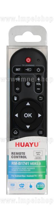 Universal ANDROID BOX+IPTV Remote Control RM-B1741 VER.3 - HUAYU Replacement Remote Control