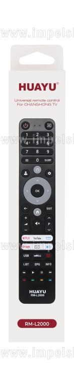 Universal CHANGHONG Remote Control RM-L2000 - HUAYU Replacement Remote Control