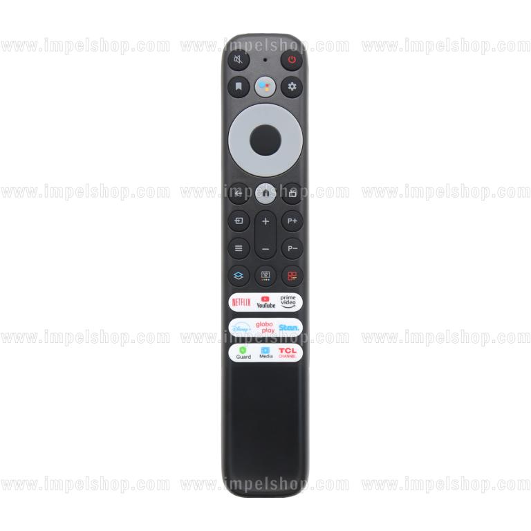 TCL Voice SMART TV Remote Control BT-TC02 - HUAYU Replacement Remote Control, Voice Control, Netflix, YouTube, Prime Video, Disney+, Globo Play, Stan, TCL Channel