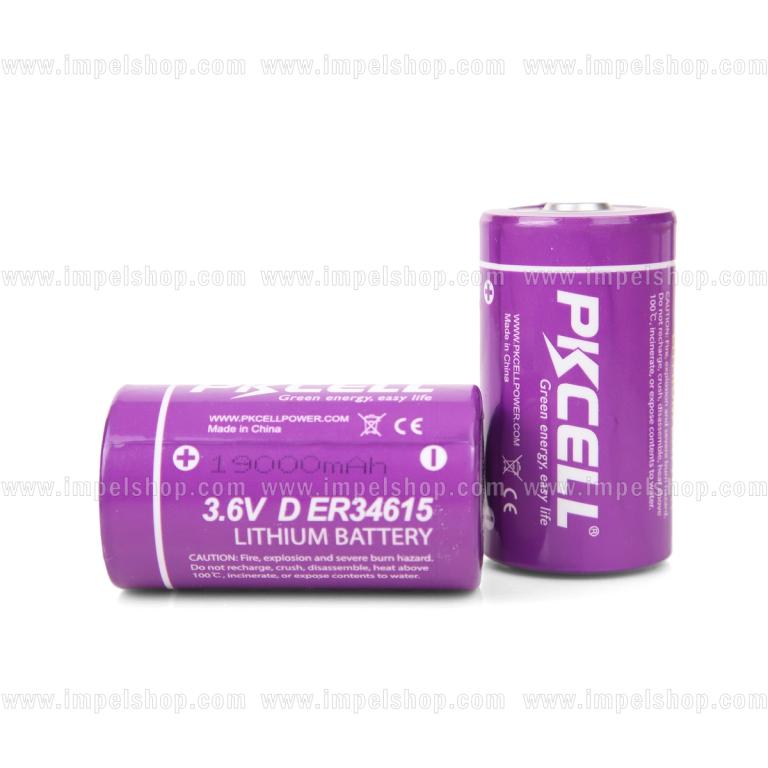 PKCELL ER34615 D Li-SOCl2 Battery 3.6V 19000mAh
