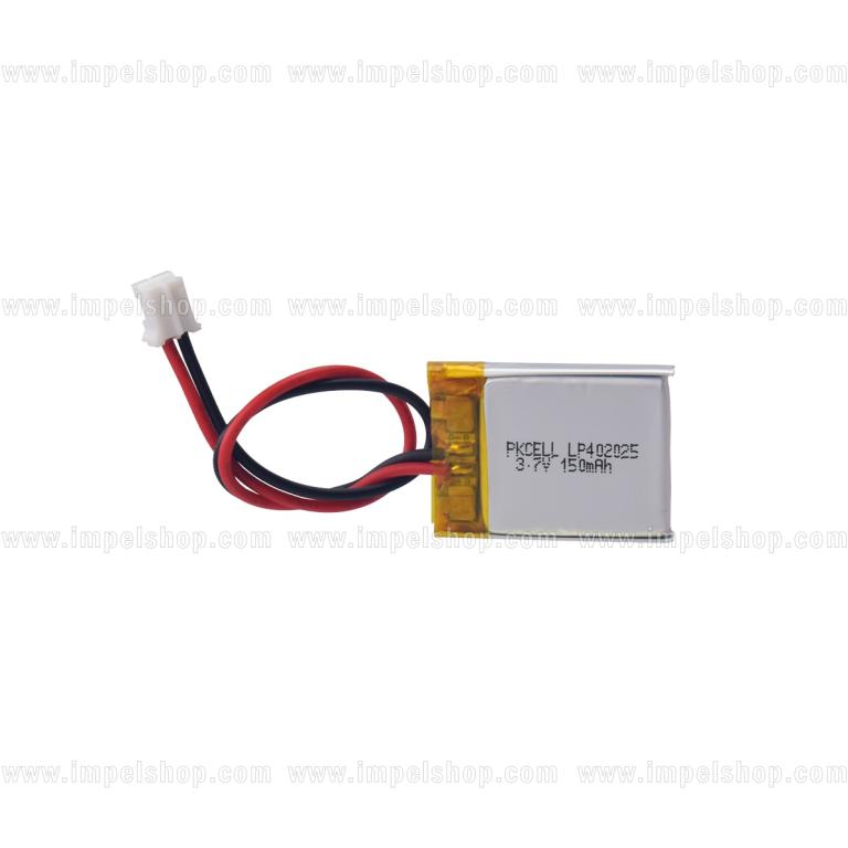 PKCELL LP402025 Li-Polymer Battery 3.7V 150mAh 4×20×25mm with protection PCB (PCM) and connector