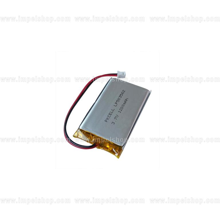PKCELL LP503562 Li-Polymer Battery 3.7V 1200mAh 5×35×62mm with protection PCB (PCM) and connector