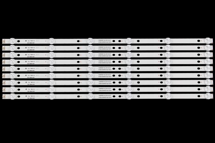 Led backlight strip for tv TCL 49" set 9pcs X K490WD7 A2 2014-8-27/4708-K490WD-A2213K01 ,