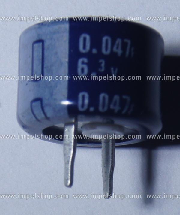 BACK-UP CAPACITOR    0,047F 6,3V   HORIZONTAL