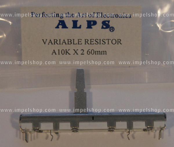 VARIABLE RESISTOR ALPS 10KAX2   PITCH : 60MM