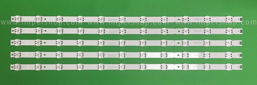 Led backlight strip for tv LG 75" set    5pcs X SSC_Trident_75UK65/62_11LED_SVL750A LGIT_19.5_75UK65 , 11LED , 6V , 832MM