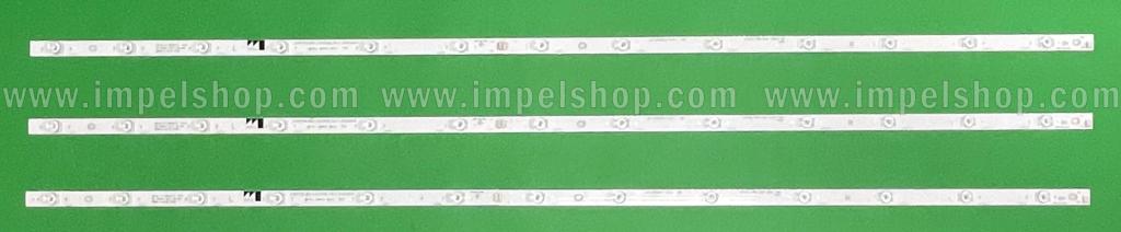 Led backlight strip for tv PHILIPS  55" set  3pcs X LB-C550U17-E3-L-ZM / CHDMT55LB53-LED3030-V0 / RF-AC550E30-1301S-17 A5 , 13LED , 3V