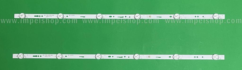 Led backlight strip for tv GALATEC 32" set 2pcs X MS-L3406 V3 / MS-T320-3030-08A , 6LED , 3V , 575MM ,