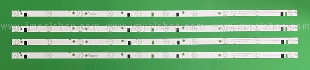 Led backlight strip for tv SKYTECH 40" set 4pcs X YAL03-01035280-05 HL-00400A28-1001S-01 A1 , CXD40041000-XS , 788MM , 10LED , 3V ,