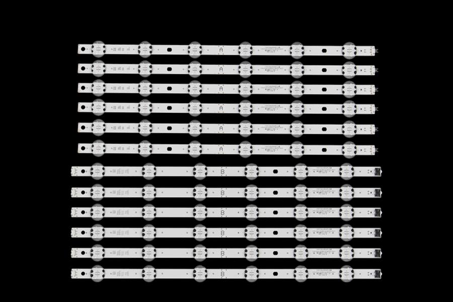Led backlight strip for tv  LG 82" set 12pcs , 6A+6B  ,  A:EAV64996401 Y19.5 Trident 82UM75_A_S Y19.5 Trident 82UM75_A_REV00_191217 &  B:EAV64996501 Y19.5 Trident 82UM75_B_S Y19.5 Trident 82UM75_B_REV00_191217