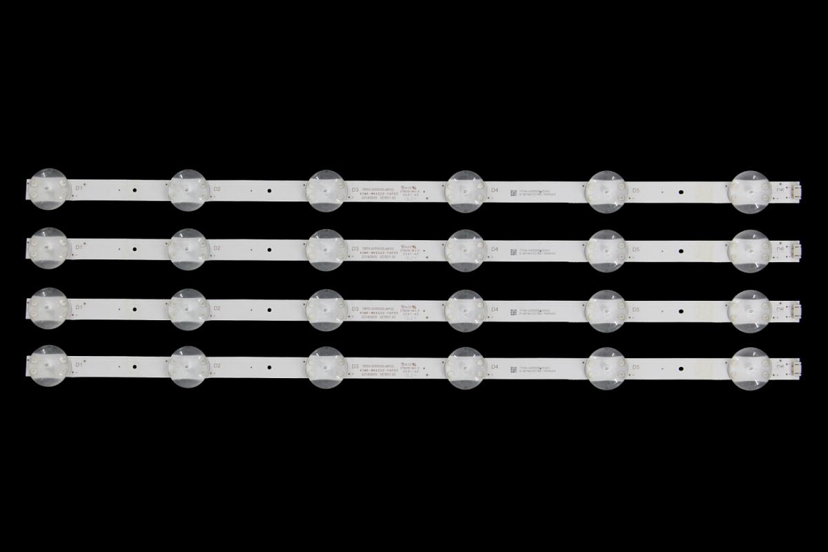 Led backlight strip for tv  SKYWORTH 55" set 4pcs x 5850-W55000-AP00 43MK-W55G20-YAP00  20180809 VER01.00