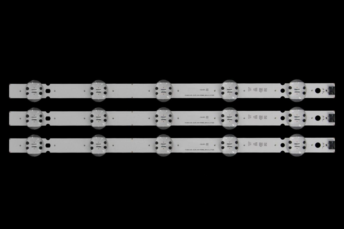 Led backlight strip for tv  LG 43" set 3pcs x SSC_43LK61<LGD>_5LED_SVL430A60_REV1.0_171201