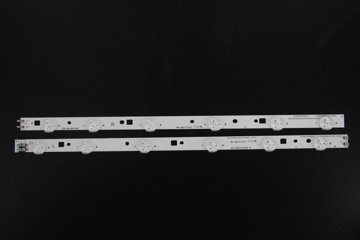 Led backlight strip for tv SAMSUNG 40" set 10pcs , 5R+5LA:SAMSUNG 2012SVS40 3228 LEFT06 REV1.6 120717 / 40-3535LED-60EA-L D1GE-400SCA-R3(12.04.09)/BN96-24089A,BN96-24090A/BN96-28682A/BN96-21486A B:SAMSUNG 2012SVS40 3228 RIGHT06 REV1.6 120717 / 40-3535LED-60EA-R D1GE-400SCB-R3(12.04.09)/BN96-24089A,BN96-24090A/BN96-28682A/BN96-21486A ,
