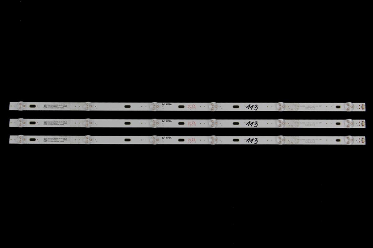 Led backlight strip for tv  POLARLINE 32" set 3pcs x ZN-32JA06B-3 90427 V4.0-0H 32M7 I5Z322E/JAV-M7-32-ZX-DT6-A4 (3030/1.5W/6V)   02982 C17000K5G190857PB796