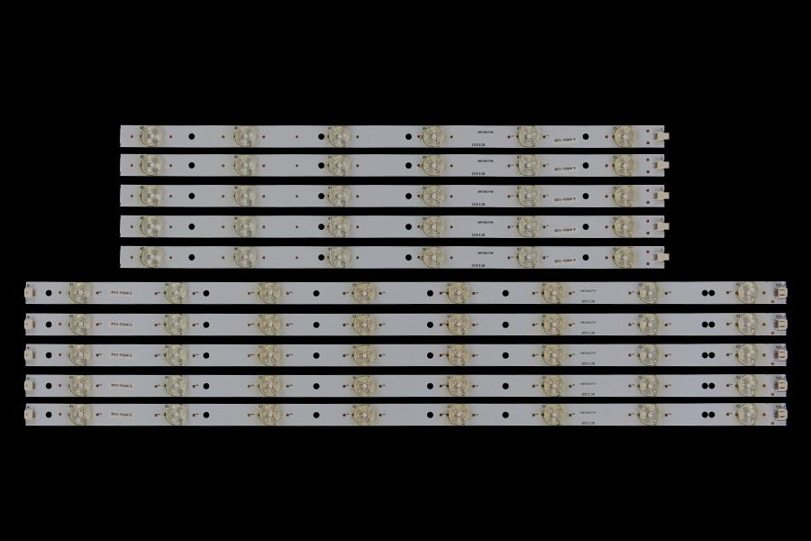 Led backlight strip for tv  ELEMENT 50" set 10pcs , 5R+5L x L:GKB7.820.3797| GKB7.820.3798| 3830-92162-D| R:GKB7.820.3797| GKB7.820.3798| 3830-92162-D|