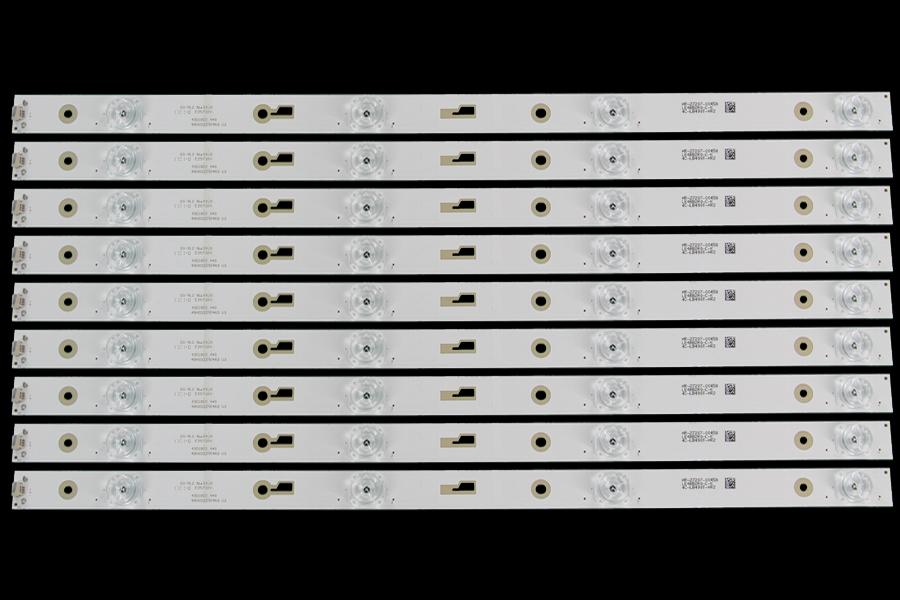 Led backlight strip for tv TCL/MARSHAL 49" set  9pcs X ShineOn 2D03266 Rev.C 49D1800 4*9   49HR332M04A3 V3   4C_LB490T-HR2   4C-LB490T-ZC4  TCL_ODM_49D1800 4X9_3030 DS-4C-LB490T-YM3 TCL49D04-ZC23AG-05
