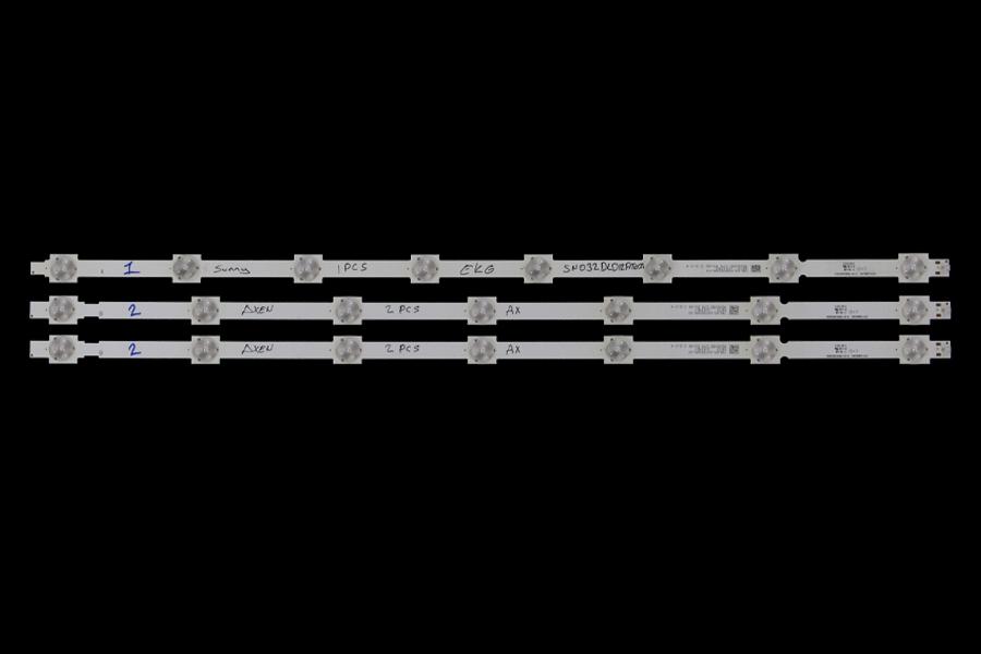 Led backlight strip for tv  AXEN 32" set 3pcs , 1A+2B x TKD320022000-X2-A, TKD320022000-X2-B, YAL03-0083528M-01, YAL03-0073528M-03