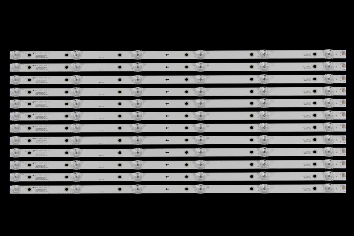 Led backlight strip for tv  AKAI 65" set 12pcs x JS-D-JP65EK-062EC(80228)    E65EK-P1000/600-2BIN   616.65-15-1T/3030-300-6.8/11P MS-L4157 R72-65D04-09
