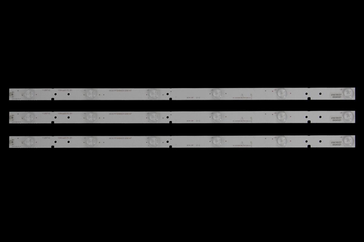 Led backlight strip for tv  HISENSE 32" set 3pcs x HE32XAF2934049804787 HE327FF2K84031206147  HS-32D3506V1W6C1B570220M-HJ-G 1128710 109ma051R-B1 2013-08-07-V1